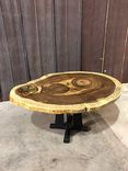 Live Edge Cross Section Slab Table, Live Edge Table Exotic Coffee Table 2 small