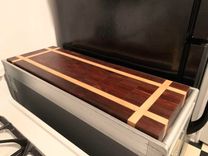 End Grain Walnut And Maple Cutting Board For Food Cart 2 small