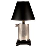 Vintage Silver Metal Flask Lamp 1 small