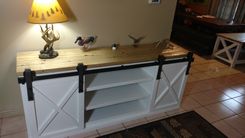 Sliding Barn Door Entertainment Center 2 small