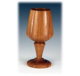 Toasting Glasses In White Oak (5th Year Anniversary) 3 small