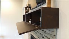 Fireplace Mantel With Hidden Storage 1 small