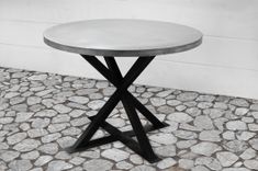 Kensington Round Zinc Dining Table 1 small