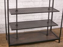 Industrial Retail Fixture - Display Shelving. Rustic Clothing Rack. Reclaimed Wood And Steel. 7 small