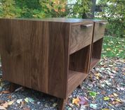 Walnut End Table / Night Stand 3 small