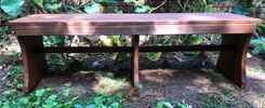 Cypress Five Foot Long Bench Or Seat Custom Made Stain And Finish 4 small