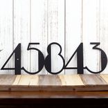 Personalized Metal Modern House Number Plaque 1 small