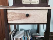 Walnut And Curly Maple End Table 2 small