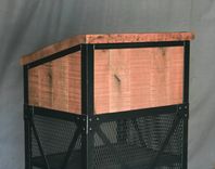 Vintage Industrial Host Stand, Modern Podium, Rustic Lectern, Greeter Station, Concierge Desk, 5 small