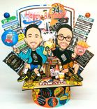 Funny Family Cake Topper, Happy Family Cake Topper, Anniversary Gifts 2 small