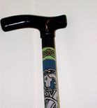 Celtic Knot Work Animals Custom Painted Walking Stick 1 small
