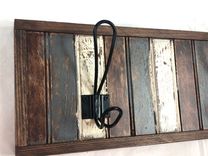 Rustic Farmhouse Coat Rack, Coat Hook 2 small