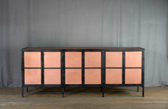 Industrial Copper Credenza, Modern Copper Buffet, Industrial Copper Media Console 3 small