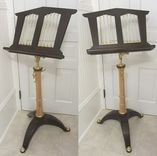 Music Stand In Walnut,Ash And Brass 1 small