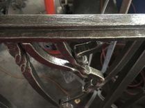Staircase Railing. Blacksmith Forged Metal Outdoor Railing. 6 small