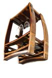 Wine Barrel Hanging Wine And Glass Rack - Rosato - Made From Retired California Wine Barrels 3 small