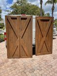 Custom Made Barn Door Farmhouse Style Rustic Solid Cedar Wood| Barn Door - 3 small