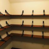 Custom Steel Brackets With Reclaimed Oak Board Shelves 1 small