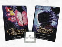 Bling Hardover Book Crystallized Cover Art Genuine European Crystals Bedazzled Reading Novel 6 small