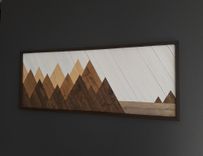 Mountain Wall Art, Wood Art, Wall Art Mountains, Rustic Decor, Rustic Mountains, Mountain Landscape 3 small