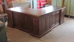 Recption Desk Mission Style Amish Style Walnut Oak Cherry Maple 1 small
