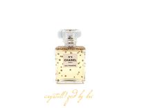 Custom Crystallized Chanel No. 5 Perfume Bottle Beauty Bling Genuine European Crystals Bedazzled 1 small