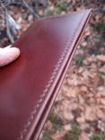 Italian Leather Checkbook 3 small