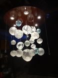 Blown Glass Sphere Chandelier 1 small