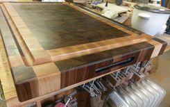 Black Walnut & Rock Maple End Grain Cutting Board 2 small