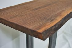 Live Edge Sofa Table, Behind The Couch Table, With Metal Legs, Home Bar Table, Bar Height Table 6 small