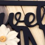 Personalized Rectangular Metal Welcome House Name Sign 2 small