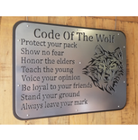 Wolf Custom Text Sign 3 small