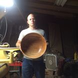 Large Woodturned Bowls 3 small