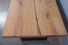 Live Edge Dining Room Table Made With White Oak 4 small