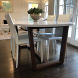Single Slab Walnut Conference Table // Boardroom Table 4 small