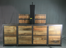 Vintage Modern Tv Lift Cabinet. Electronic Media Console With Lift. Rustic Entertainment Center. 5 small
