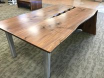 Live-Edge Slab Dining Room Table 4 small