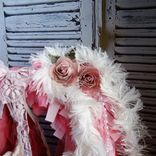 Custom Ballet Gift Ballerina Dance Romantic Rose Vintage Ballet Shoes Style Tabletop Wreath Handmade 4 small