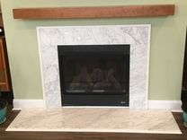 Solid Cherry Floating Mantel. 3 small