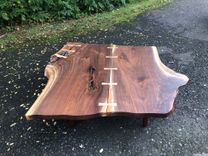 Large George Nakashima Style Coffee Table 3 small
