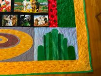 Custom Wizard Of Oz Appliqued And Embroidered Quilt 3 small