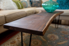 Live Edge Coffee Table, Modern Walnut Coffee Table, Slab Coffee Table, Rustic Coffee Table 3 small
