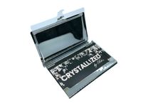 Personalized Crystallized Custom Business Card Holder Genuine European Crystals Bedazzled 2 small