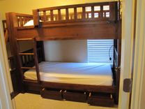 Rustic Knotty Alder Bunk Bed 3 small