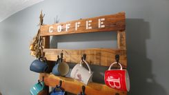 Pallet Wood Coffee Cup Holder 1 small