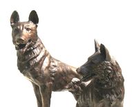 Bronze Dogs | Life Size Bronzes - Custom Bronze Statues & Sculptures - Lost Wax Casting 3 small