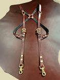 Holster Suspenders - Suspender - Project Transaction - Leather Suspenders - X back Suspenders 1 small