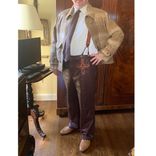 Mens Custom Made Leather Jeans or Trousers 3 small