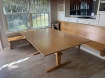 TRESTLE LEG DINING ROOM TABLE 4 small