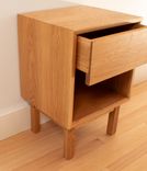 Mid Century Modern White Oak Side Table 3 small